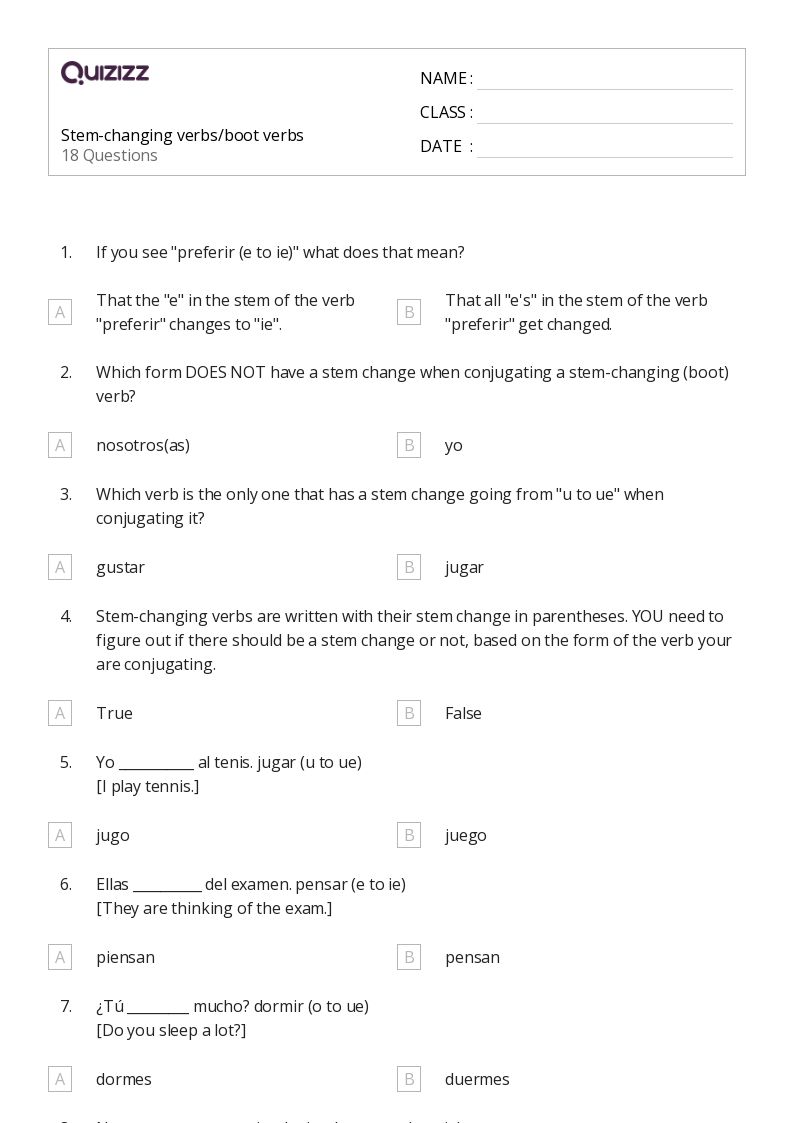 50+ Verbs worksheets for 6th Grade on Quizizz Free & Printable