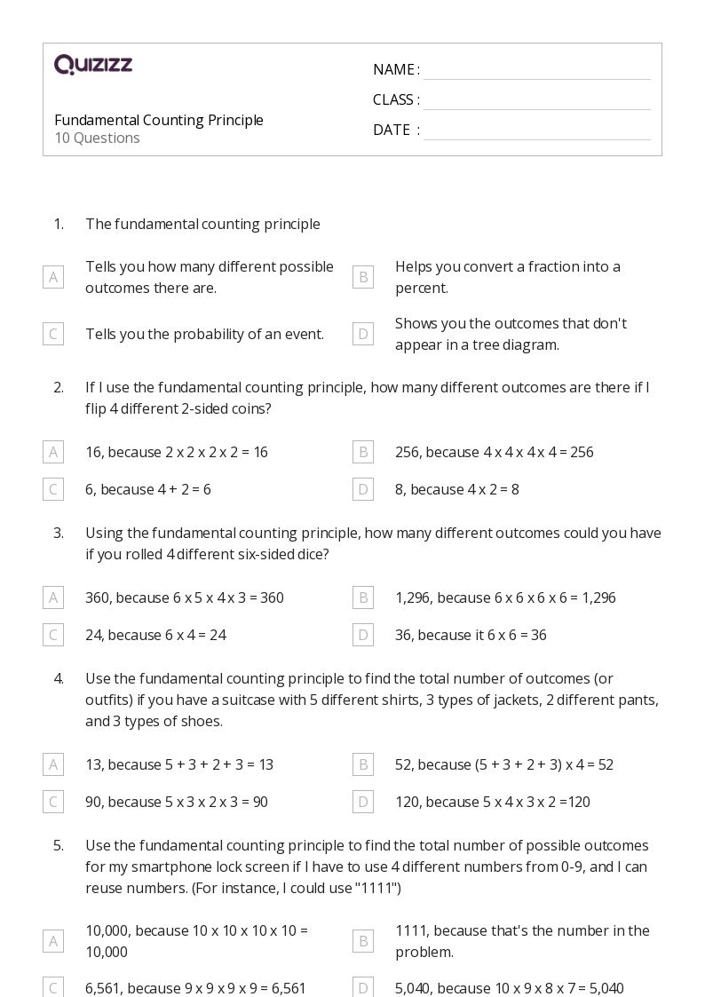 50+ Counting Numbers 110 worksheets for 7th Grade on Quizizz Free & Printable