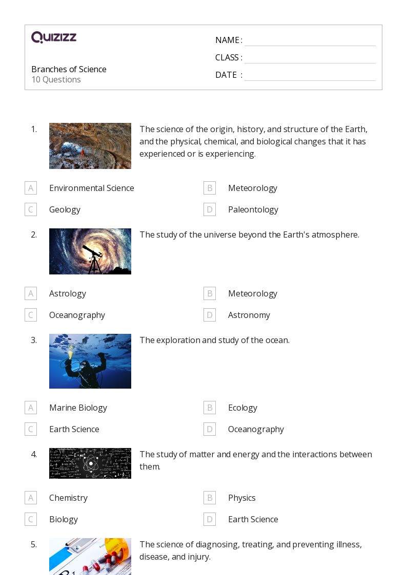 50+ Environmental Science worksheets for 4th Class on Quizizz Free