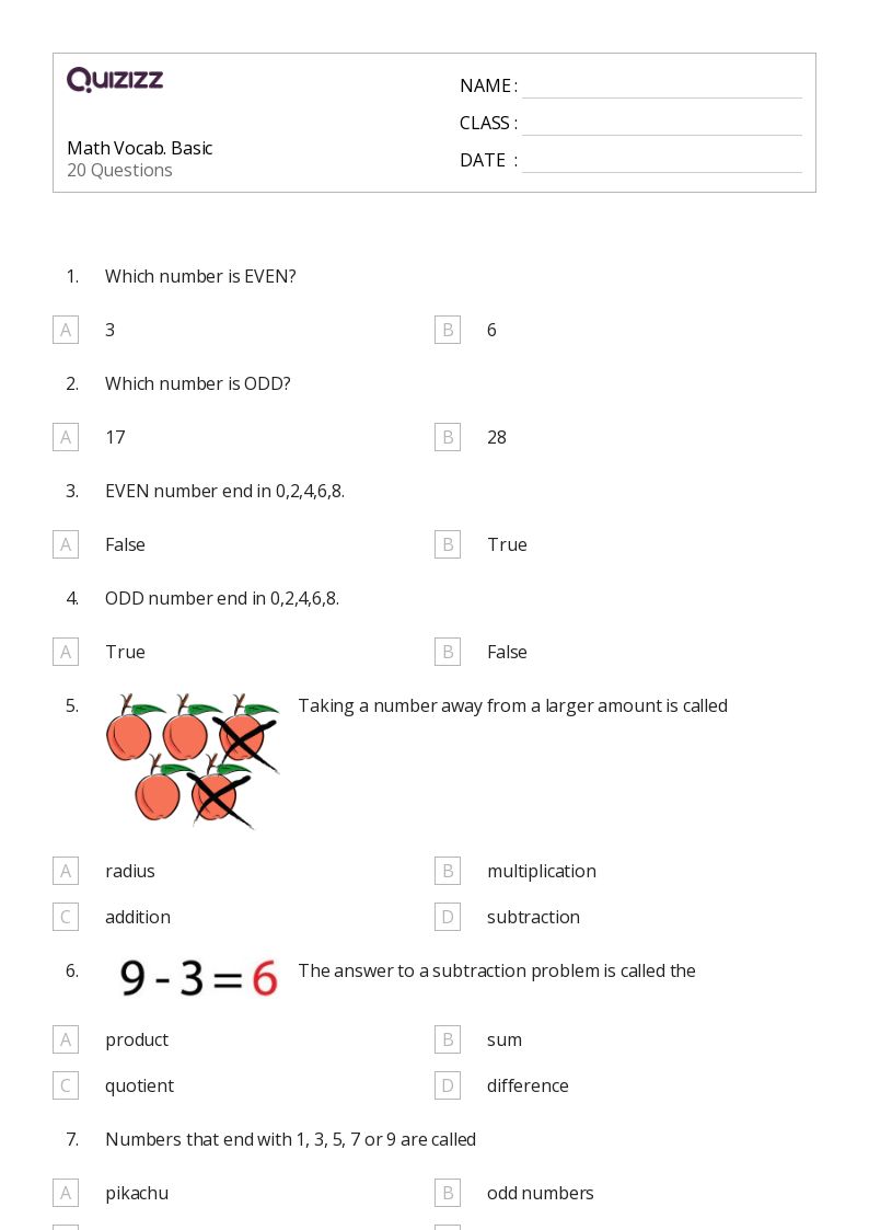 50+ Addition and Missing Addends worksheets for 6th Grade on Quizizz Free & Printable