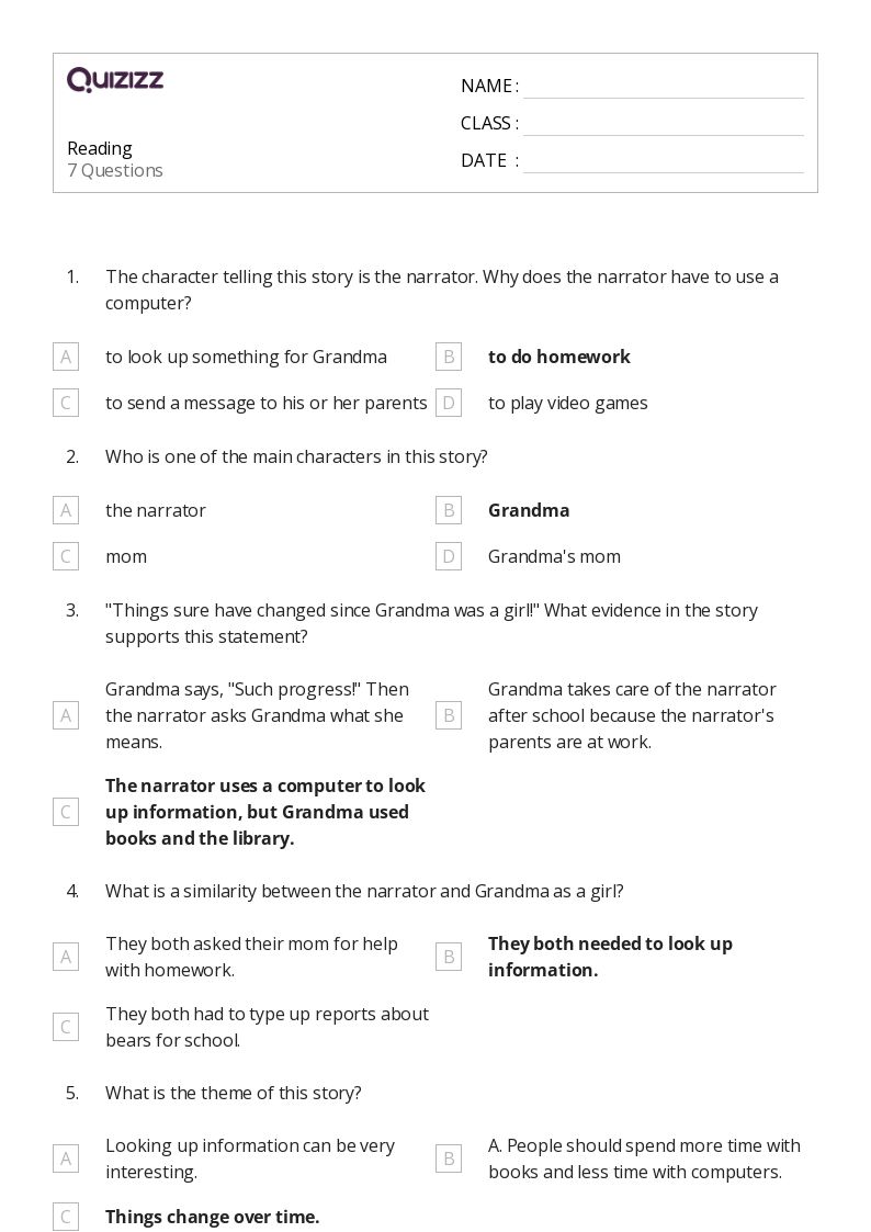 50+ Readers Theater worksheets for 2nd Grade on Quizizz Free & Printable