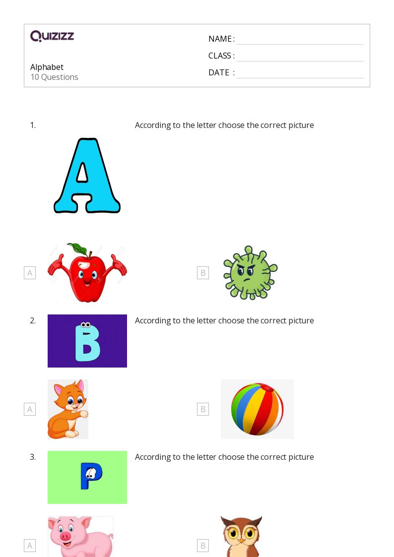 50+ Alphabet worksheets for 2nd Class on Quizizz Free & Printable