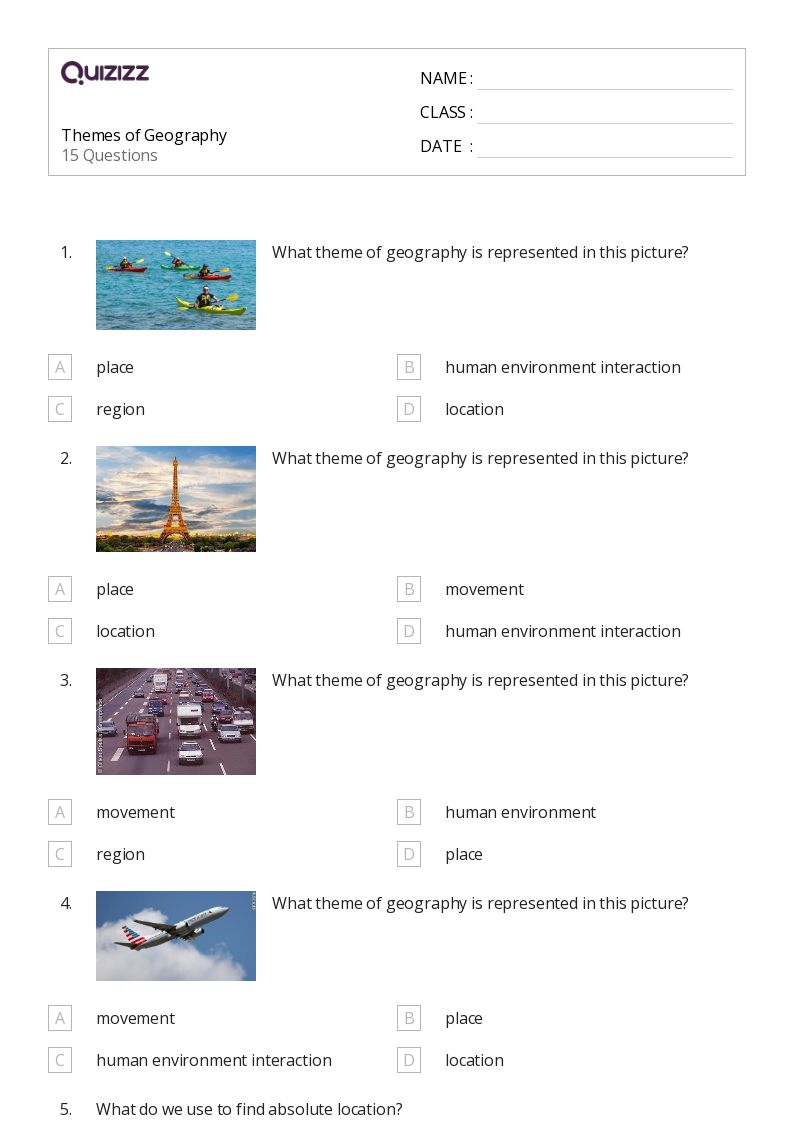 50+ Themes worksheets for 6th Grade on Quizizz | Free & Printable