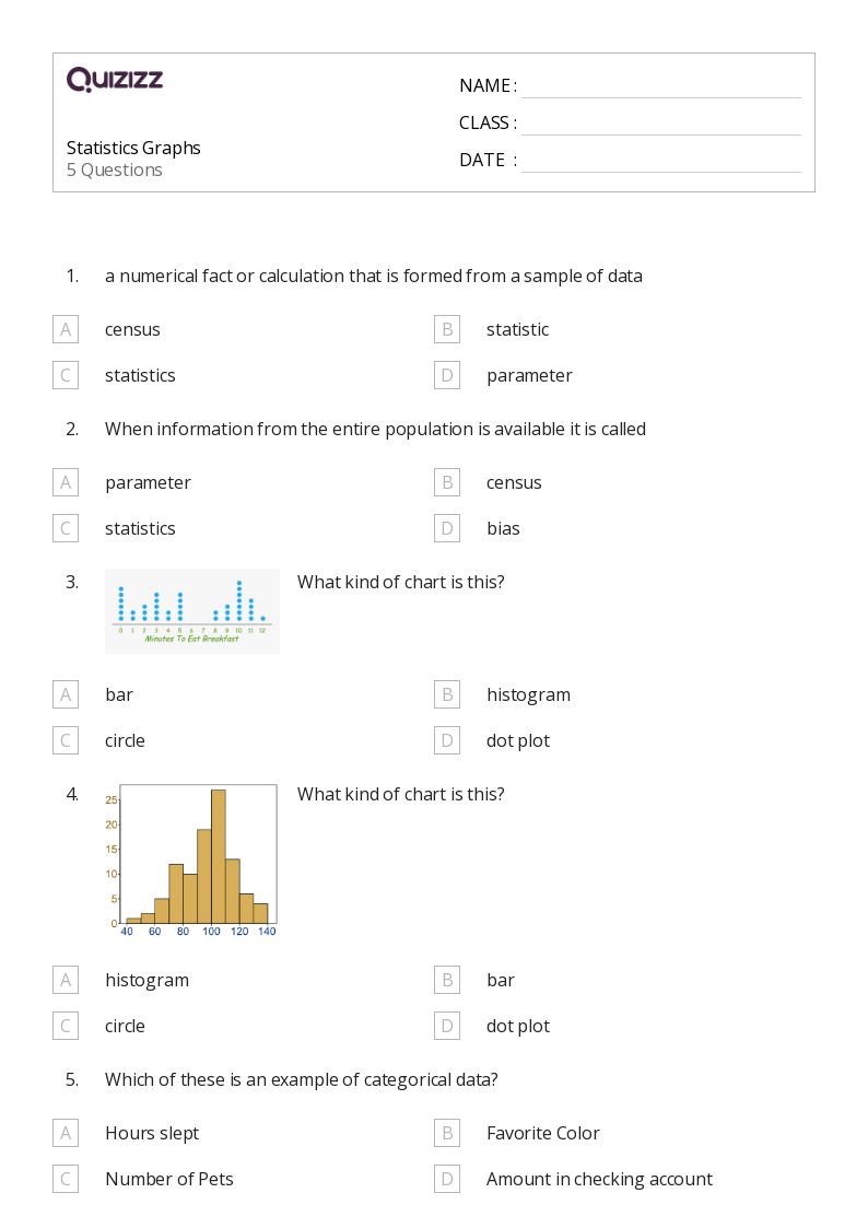 50+ Statistics worksheets for Kindergarten on Quizizz Free & Printable