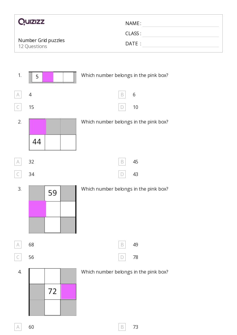 50+ Math Puzzles worksheets for 2nd Class on Quizizz Free & Printable