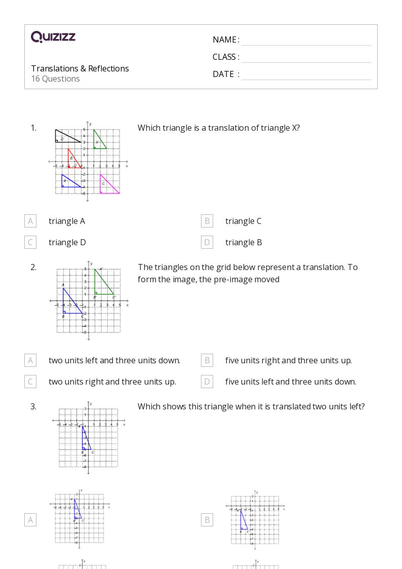 50+ Reflections worksheets for 8th Grade on Quizizz | Free & Printable