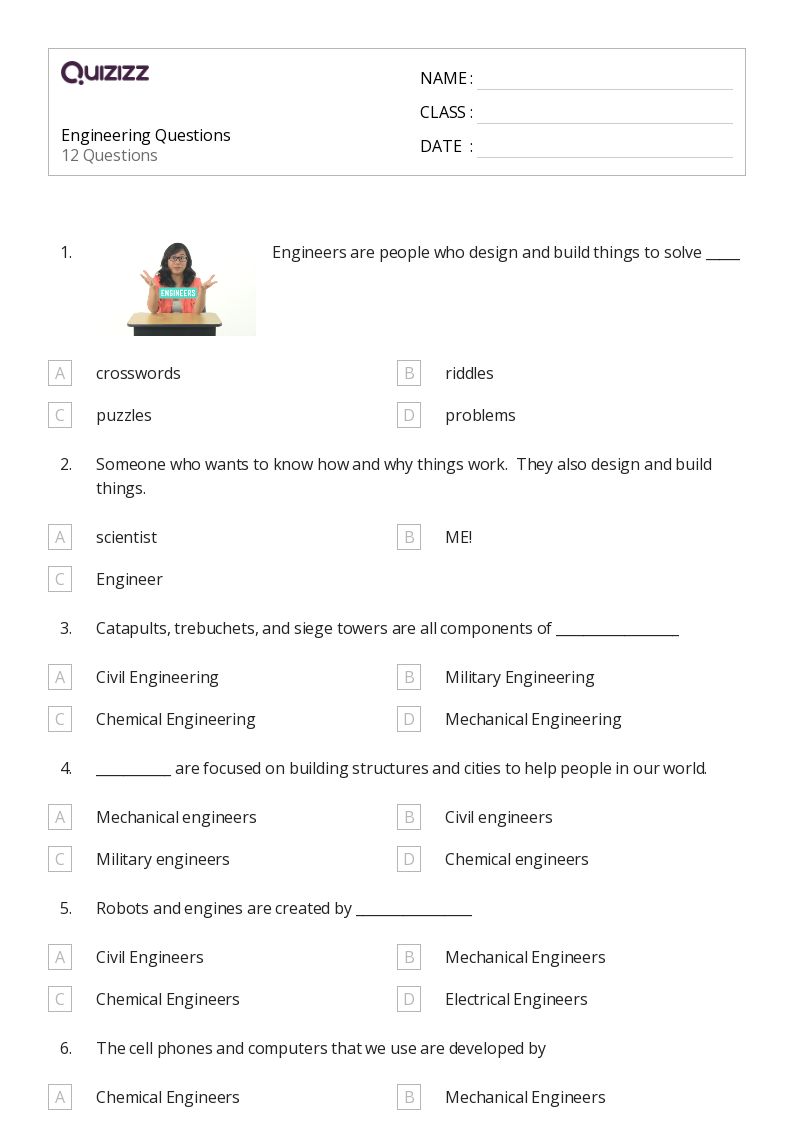 50+ Engineering Design worksheets for 7th Grade on Quizizz Free
