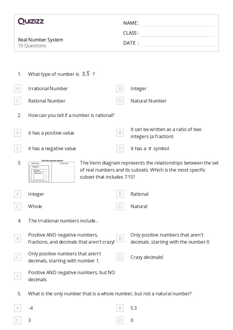 50+ Whole Numbers as Fractions worksheets for 8th Grade on Quizizz Free & Printable
