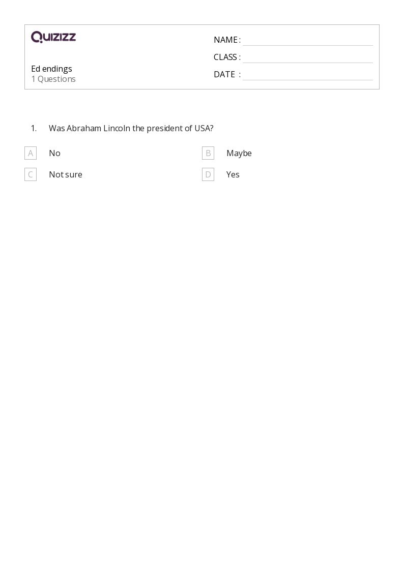 50+ Inflectional Endings worksheets for 4th Grade on Quizizz | Free