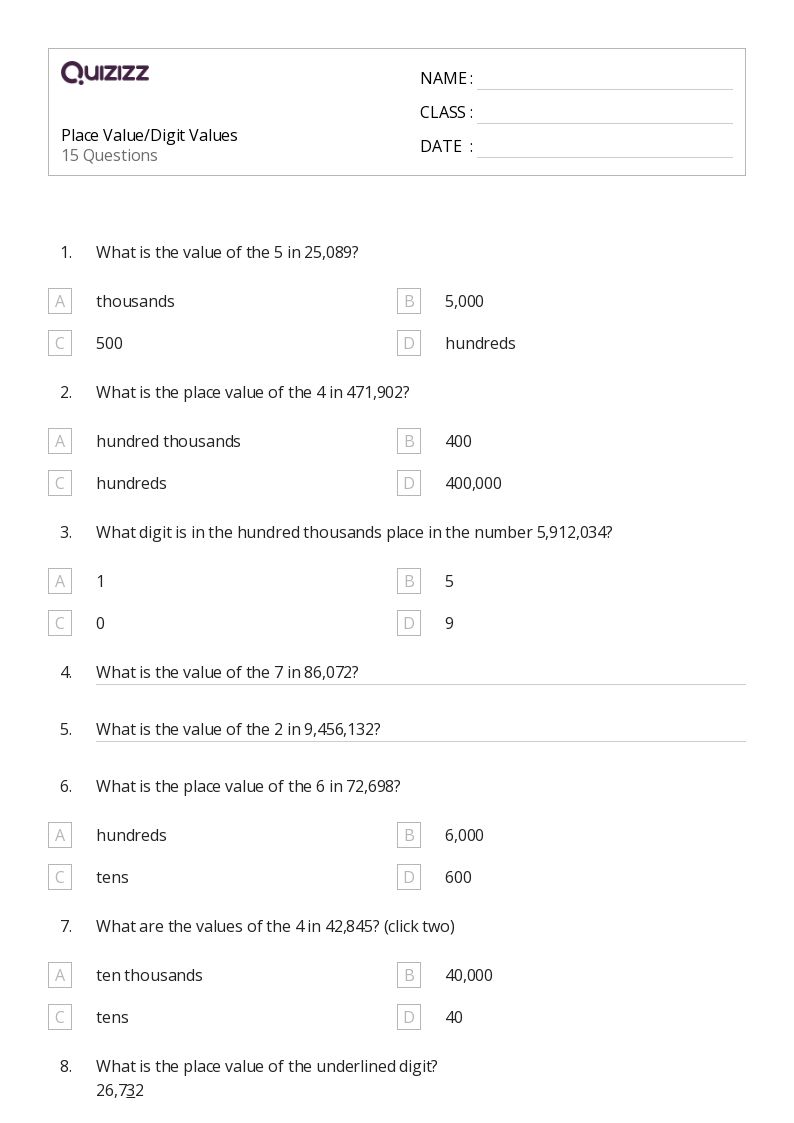 50+ Absolute Value worksheets on Quizizz Free & Printable