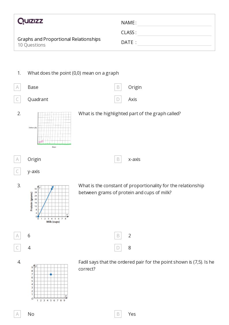 50+ Proportional Relationships worksheets on Quizizz | Free & Printable