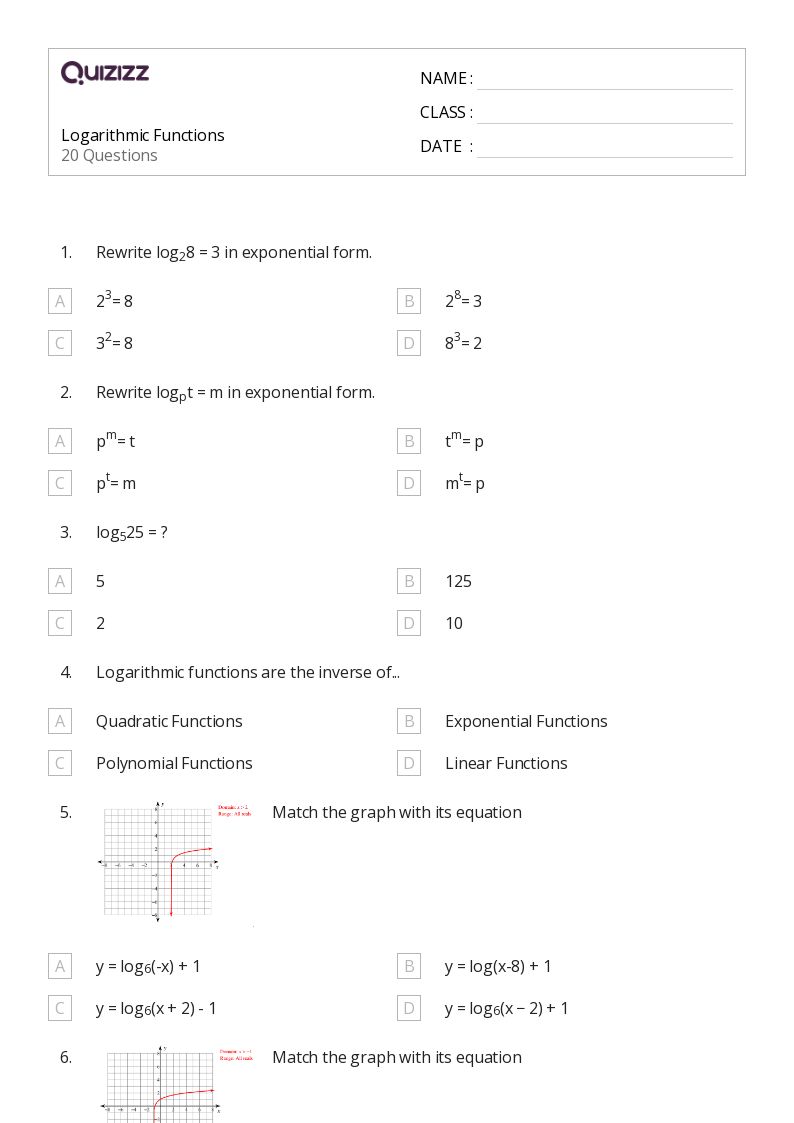 50+ derivatives of logarithmic functions worksheets on Quizizz | Free