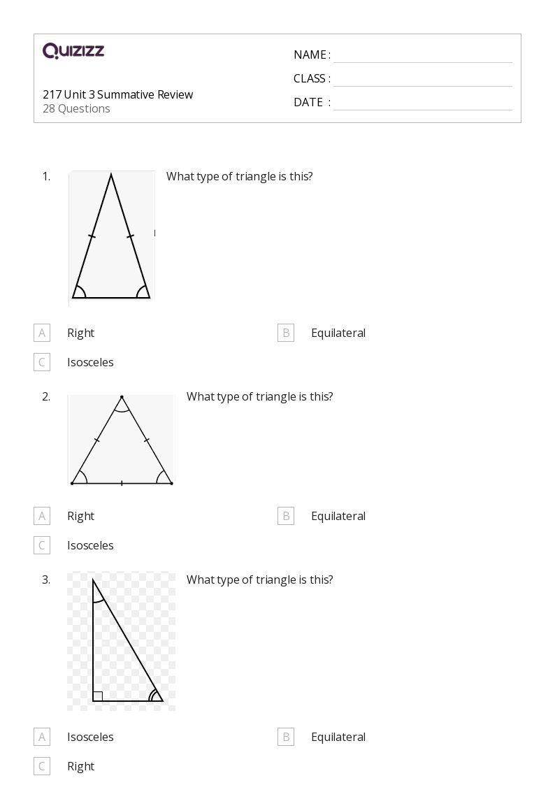 50+ congruency in isosceles and equilateral triangles worksheets for
