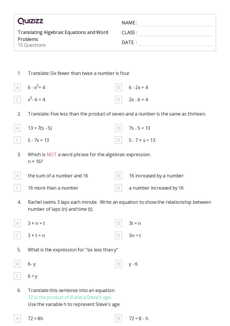 50+ Multiplication Word Problems worksheets for 7th Grade on Quizizz Free & Printable