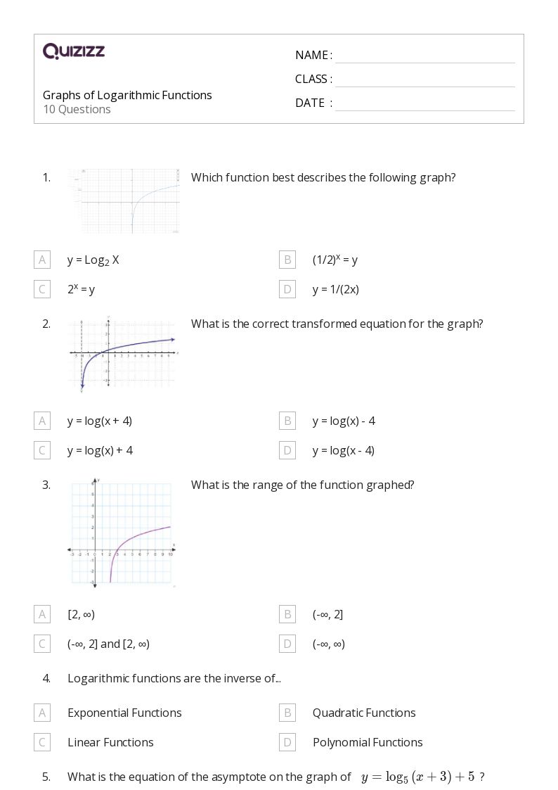 50+ Graphs & Functions worksheets for 11th Grade on Quizizz | Free