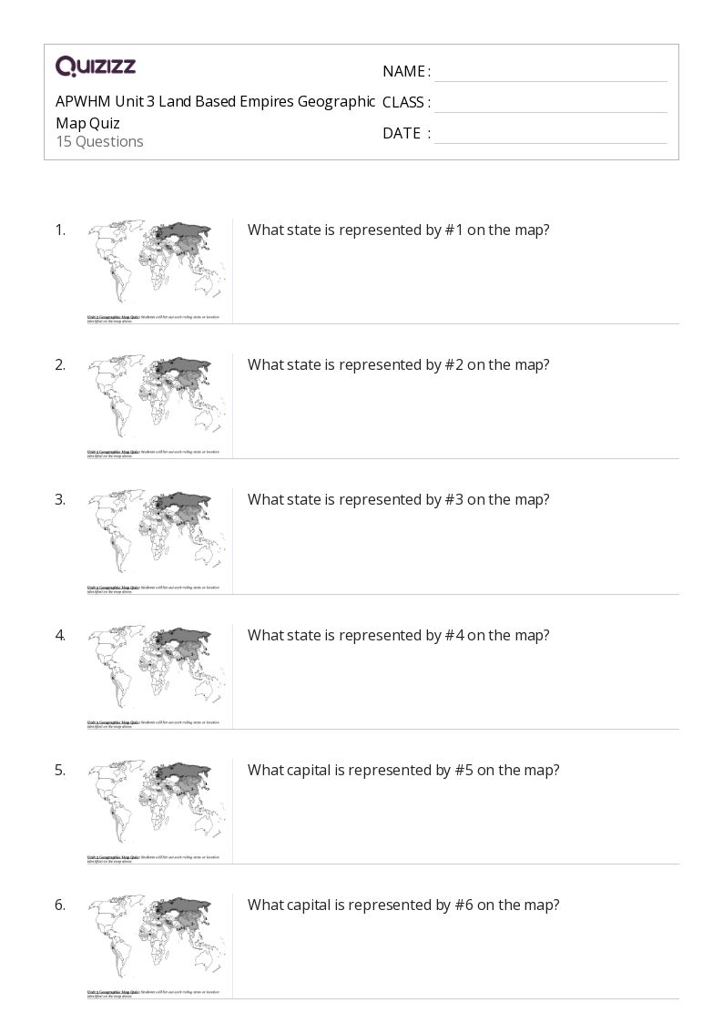50+ the songhai empire worksheets for 10th Grade on Quizizz Free & Printable