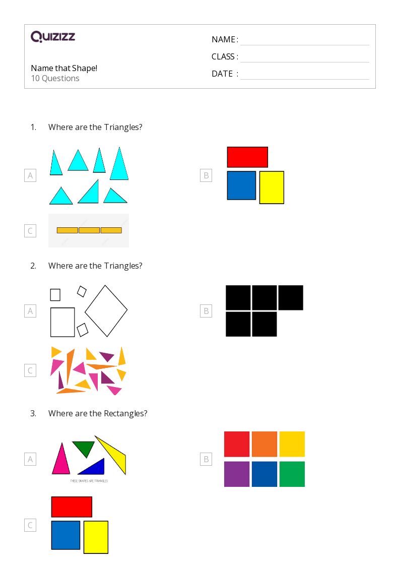 50+ Rectangles worksheets for Kindergarten on Quizizz Free & Printable