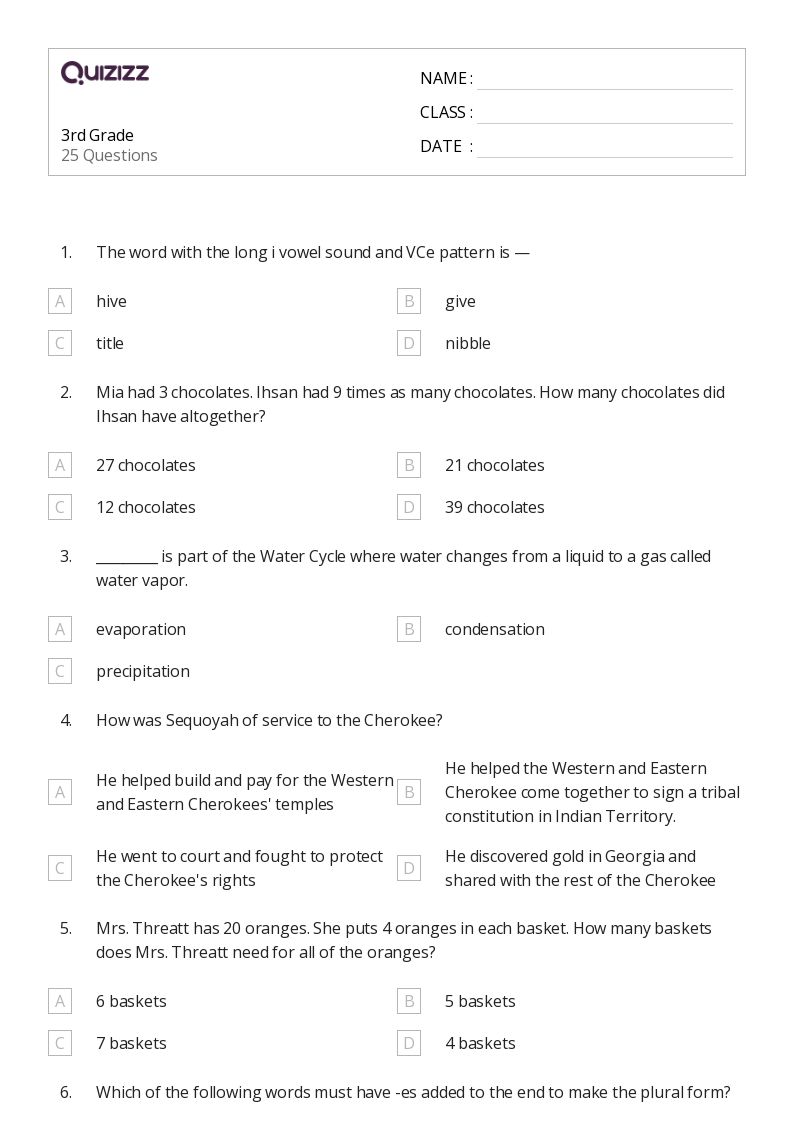 50+ Multiple Syllable Words worksheets for 3rd Grade on Quizizz | Free