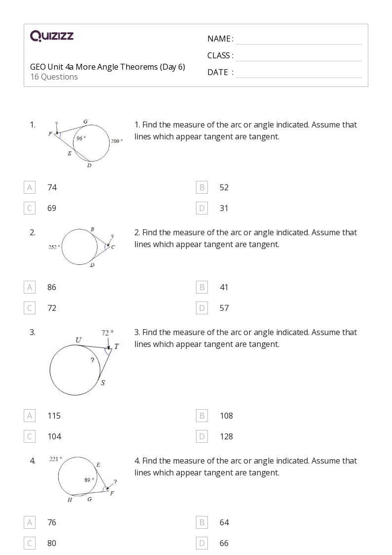 50+ tangent lines worksheets for 11th Class on Quizizz Free & Printable