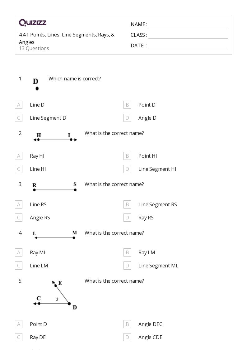 50+ Lines worksheets for 4th Grade on Quizizz Free & Printable