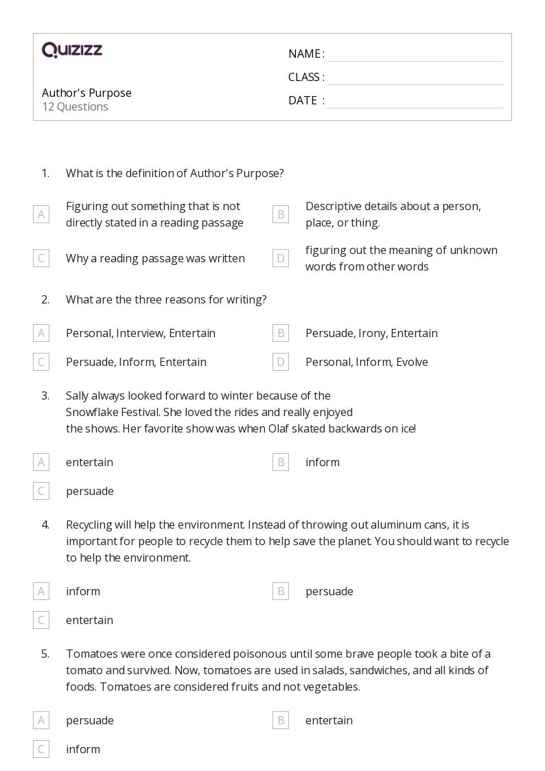 50+ Irony worksheets on Quizizz Free & Printable