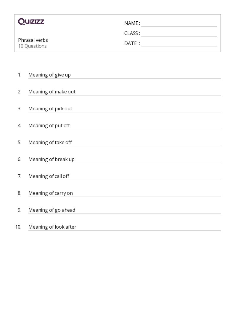 50+ Verbs worksheets for 4th Class on Quizizz | Free & Printable