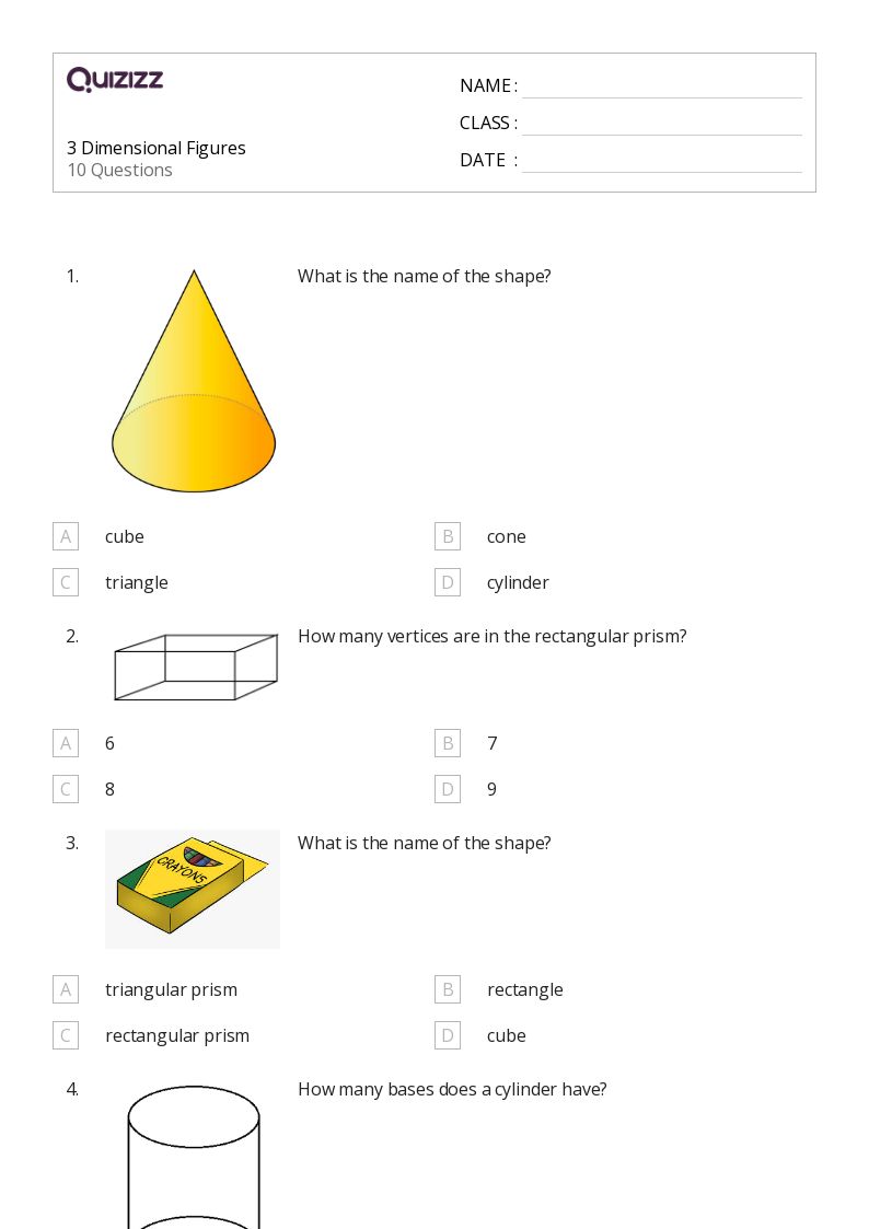 50+ Rectangular Prisms worksheets for 3rd Grade on Quizizz Free & Printable