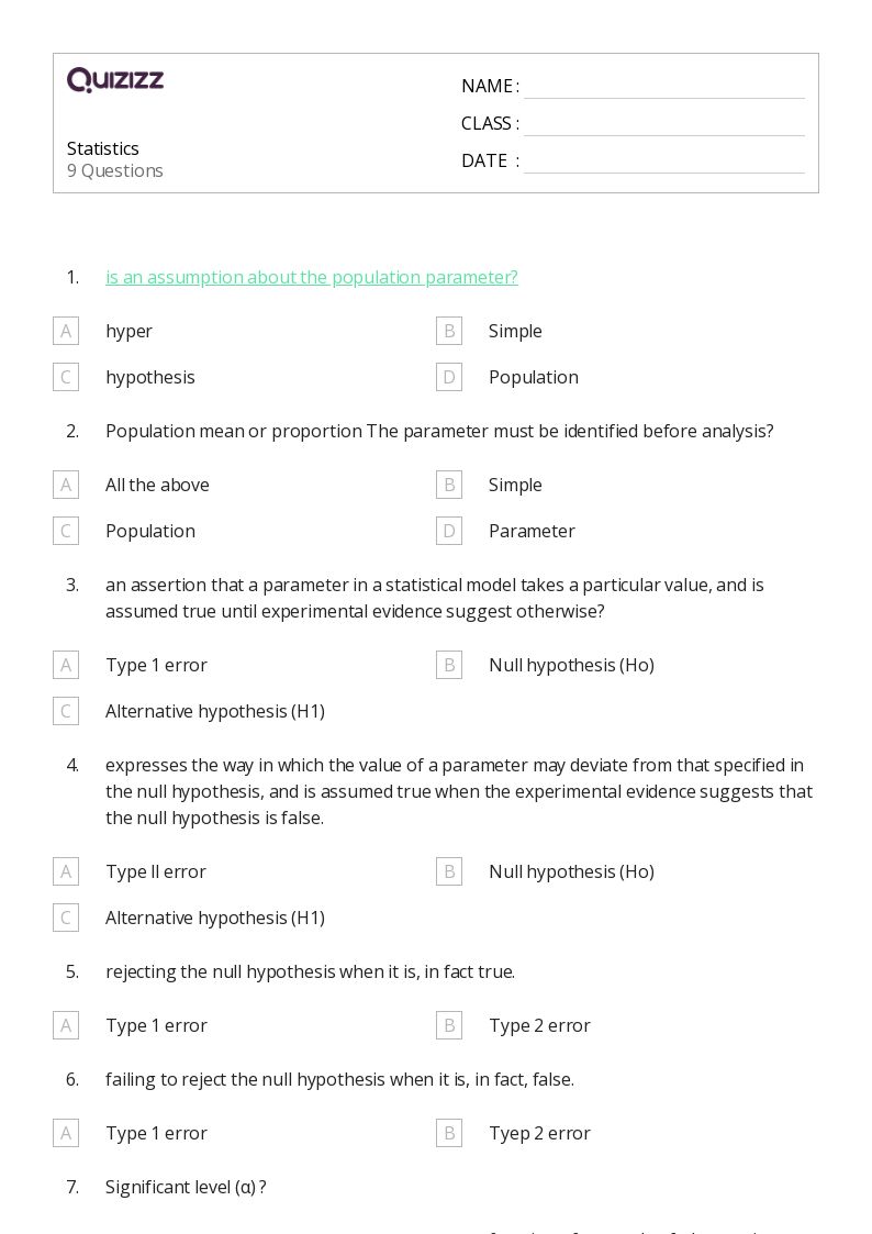 50+ Statistics worksheets for 2nd Grade on Quizizz | Free & Printable