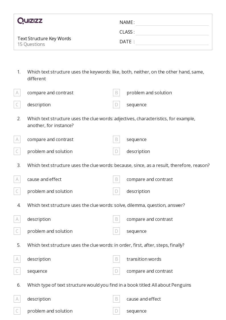50+ Structure of Compound Words worksheets for 4th Grade on Quizizz