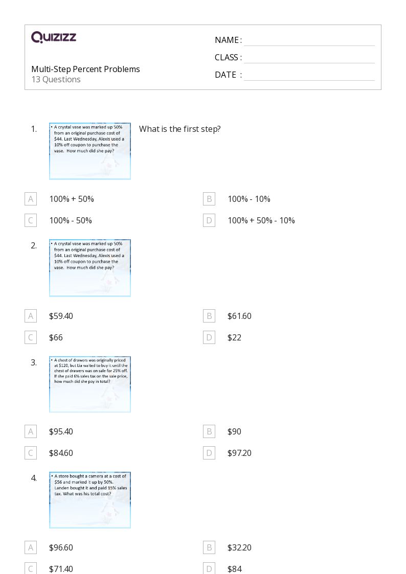50+ Mixed Operation Word Problems worksheets for 6th Grade on Quizizz Free & Printable