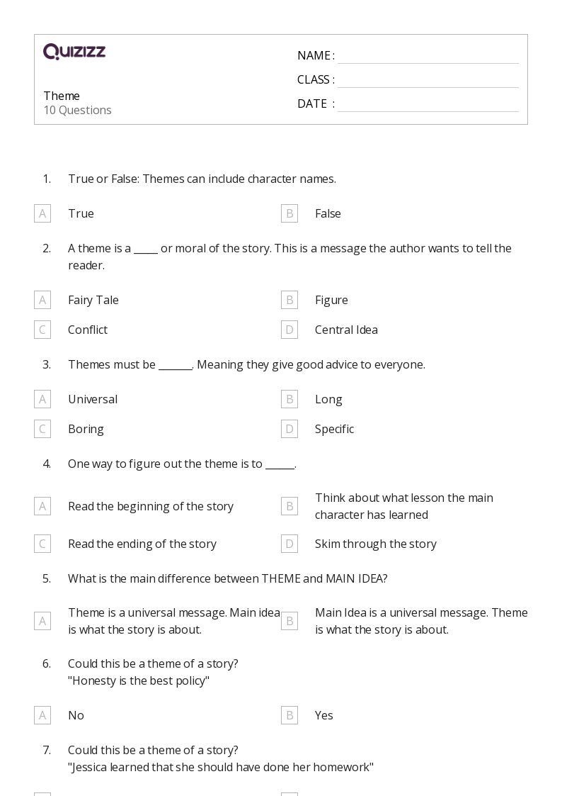 50+ Identifying the Main Idea worksheets for 4th Grade on Quizizz