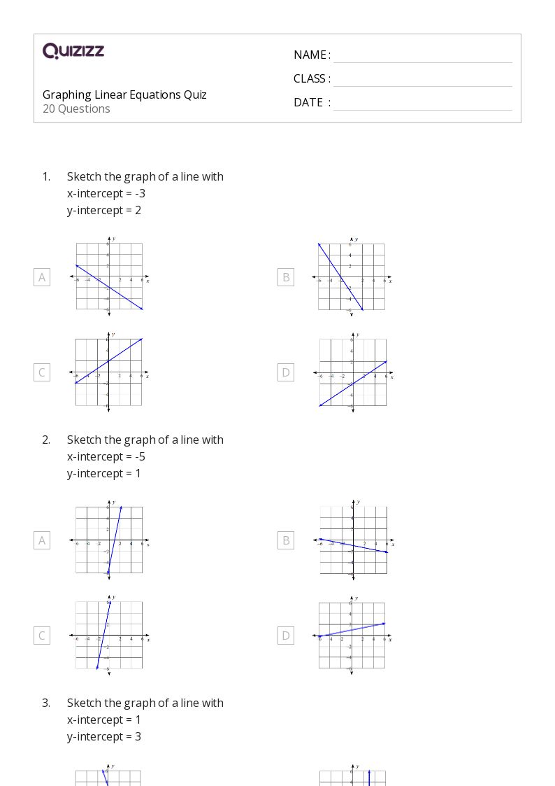 50+ Linear Equations worksheets for 8th Grade on Quizizz Free & Printable