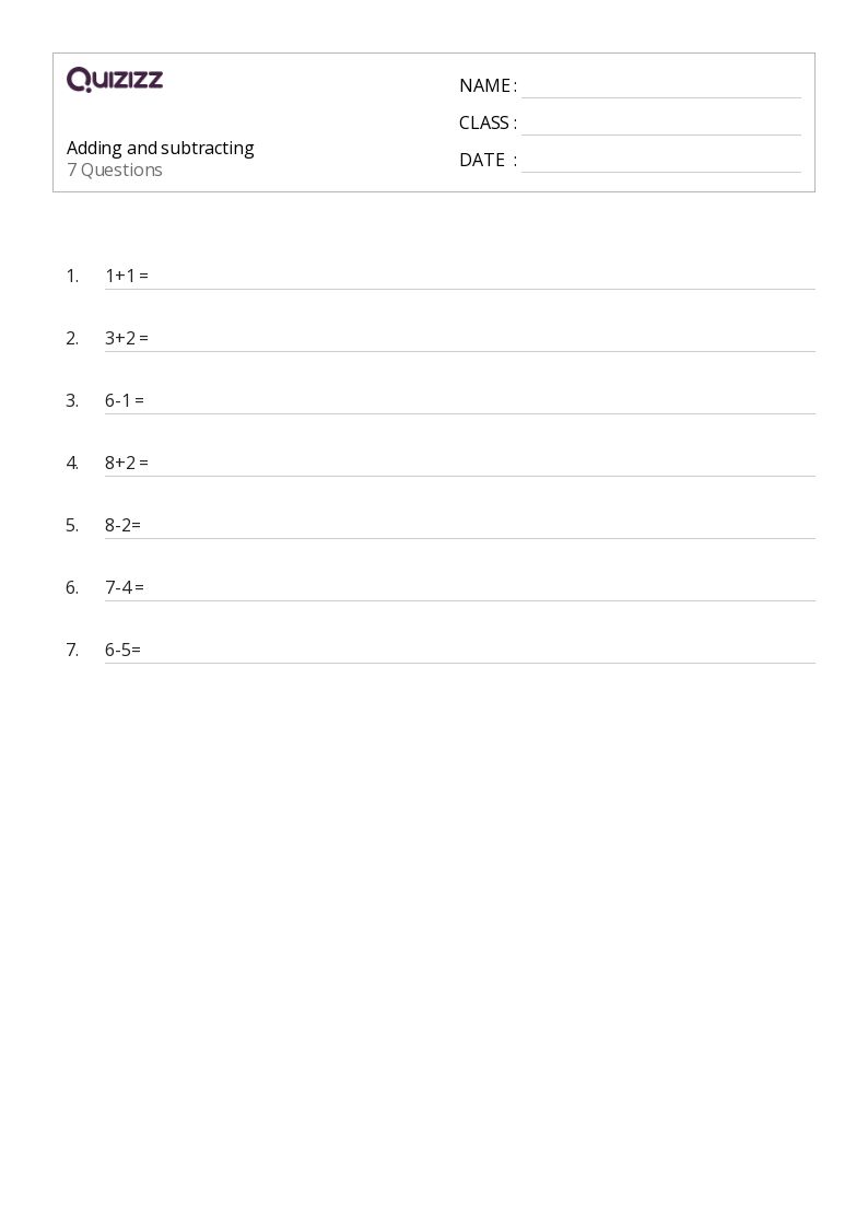 50+ Adding and Subtracting Fractions worksheets for 2nd Grade on Quizizz Free & Printable