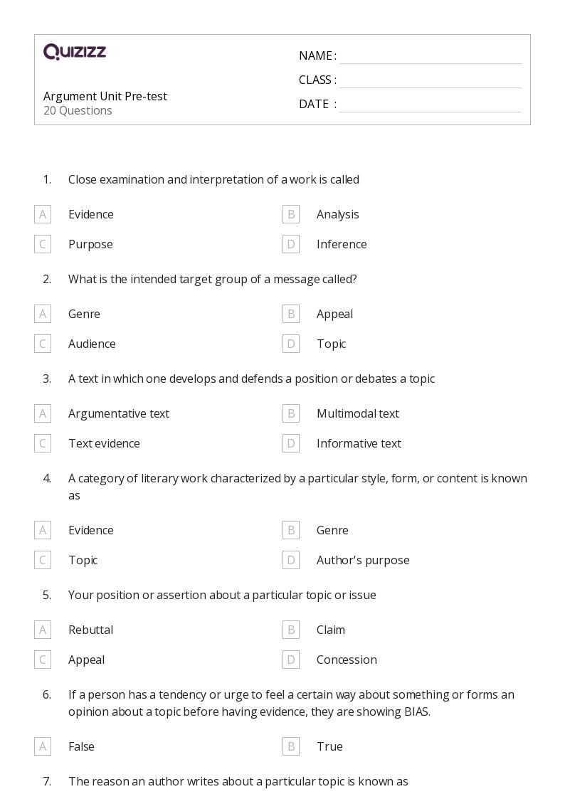 50+ Text Analysis worksheets on Quizizz Free & Printable