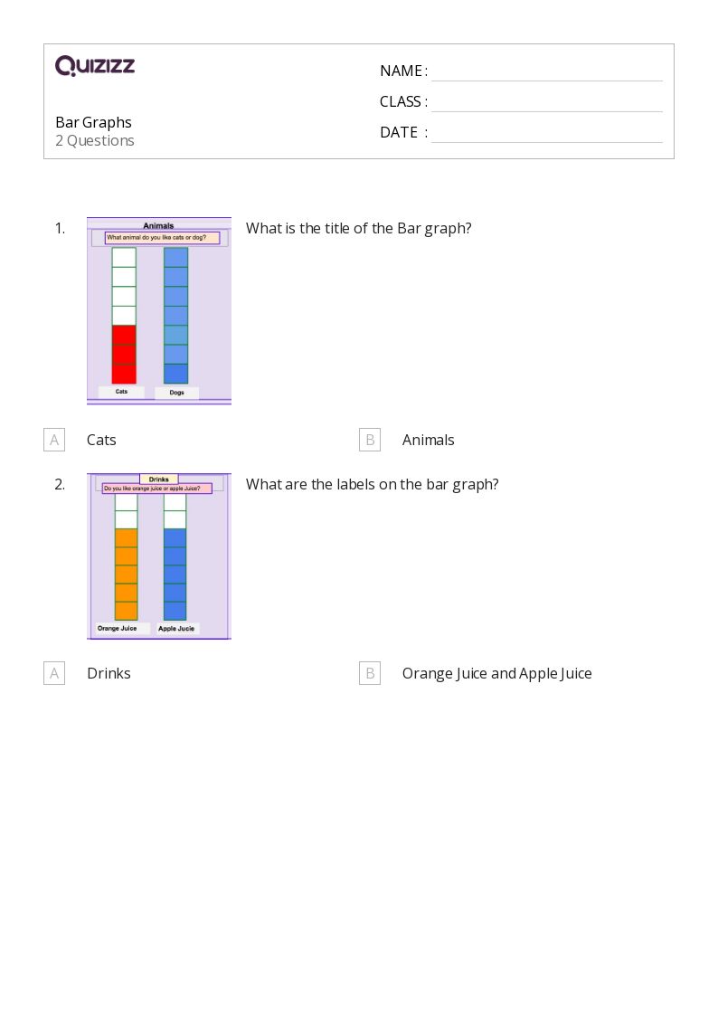50+ Bar Graphs worksheets for Kindergarten on Quizizz Free & Printable
