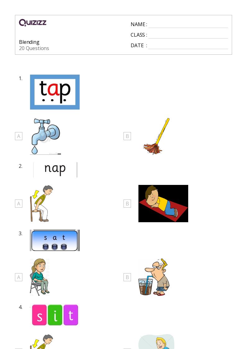 50+ Blending Syllables worksheets for Kindergarten on Quizizz Free