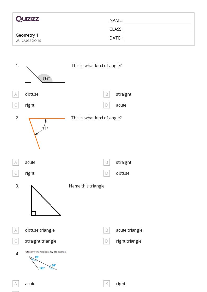 50+ Geometry worksheets for 5th Class on Quizizz | Free & Printable
