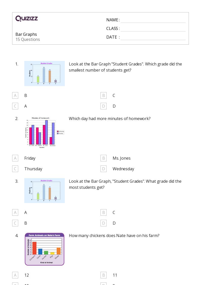 50+ Bar Graphs worksheets for 5th Grade on Quizizz Free & Printable