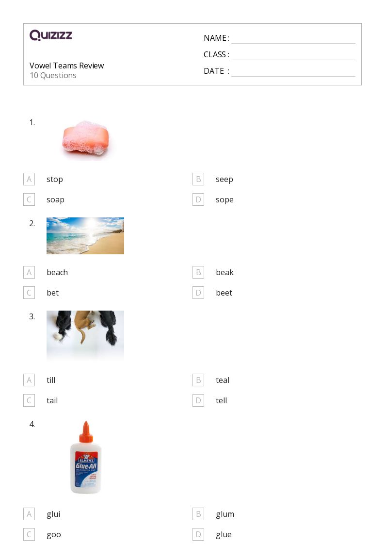 50+ Vowel Teams worksheets for 3rd Grade on Quizizz | Free & Printable