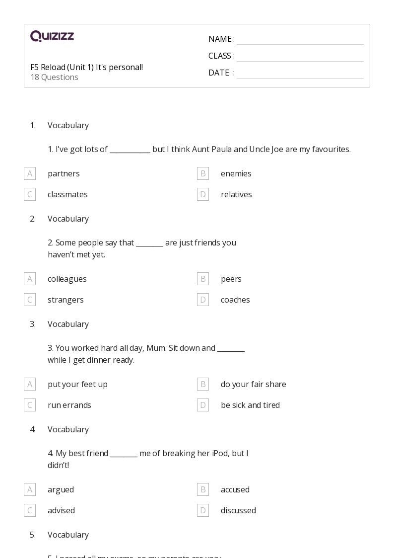 50+ ELA worksheets for 11th Grade on Quizizz Free & Printable