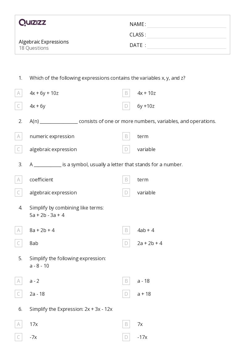 50+ algebraic modeling worksheets for 12th Class on Quizizz Free & Printable