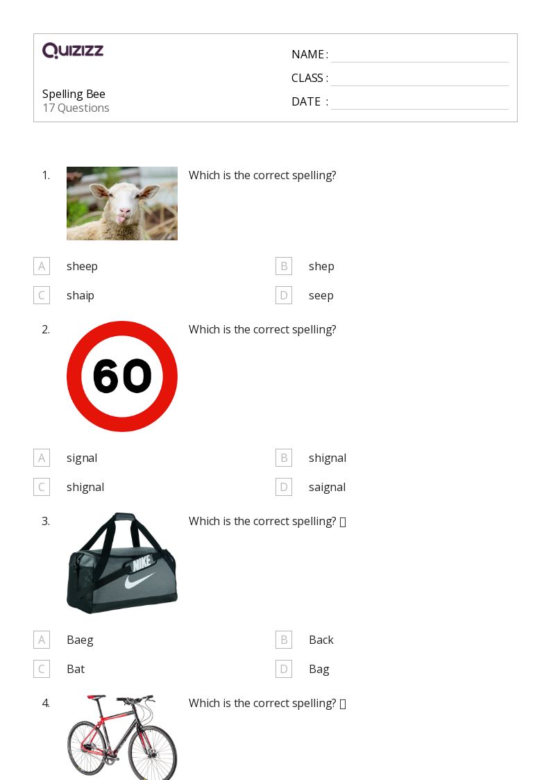 50+ Spelling worksheets for 2nd Year on Quizizz Free & Printable