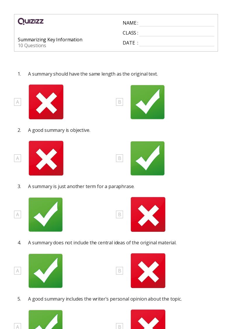 50+ Summarizing worksheets for 7th Grade on Quizizz Free & Printable