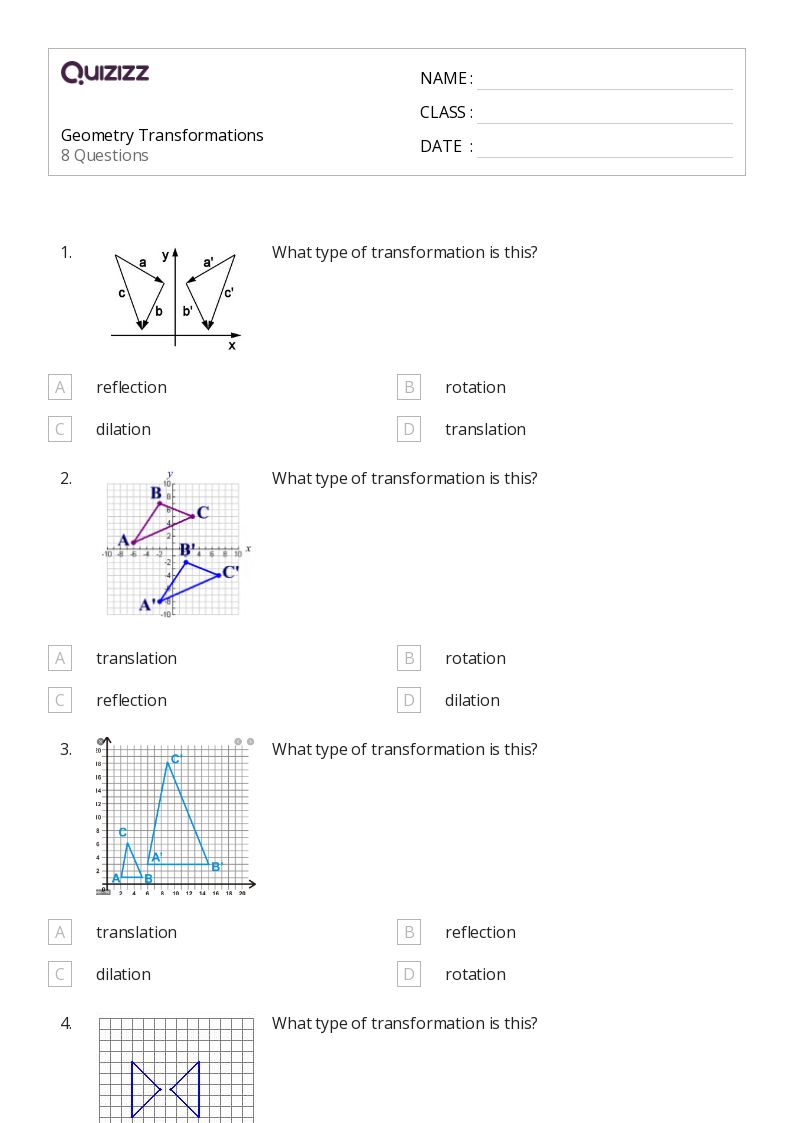 50+ Geometry worksheets for 8th Grade on Quizizz | Free & Printable