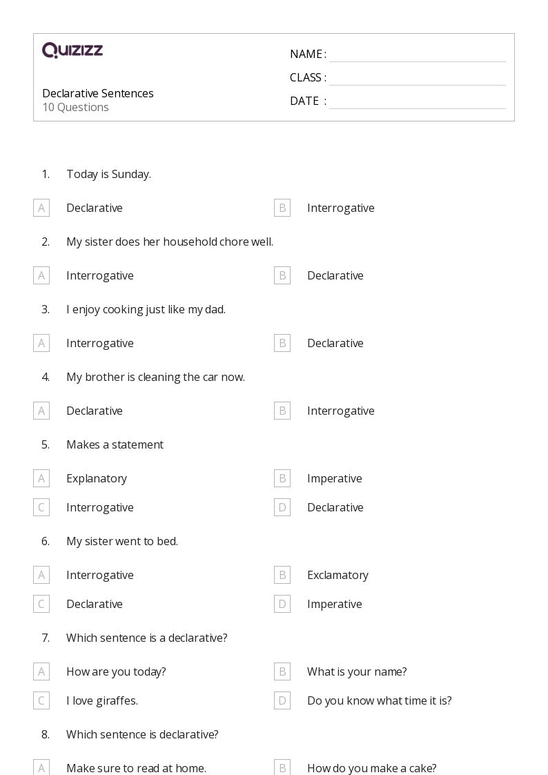 50+ Sentences worksheets for 1st Grade on Quizizz Free & Printable