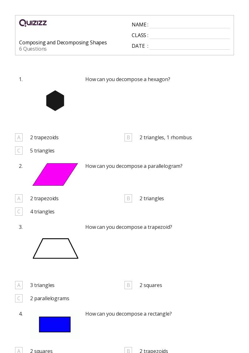 50+ Shapes worksheets for 3rd Grade on Quizizz Free & Printable