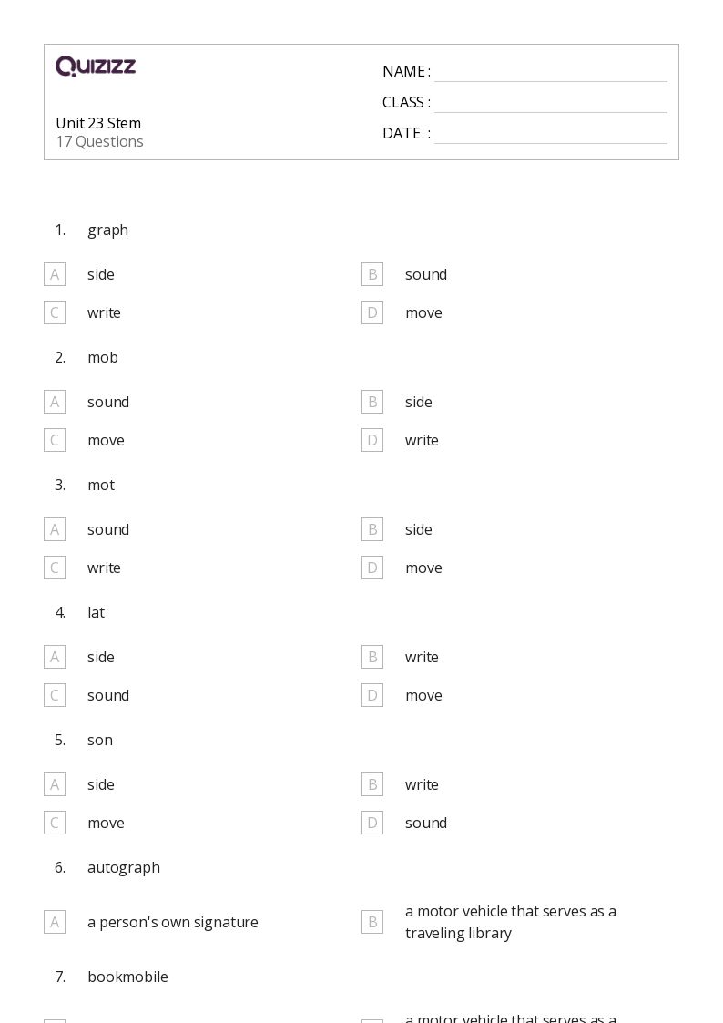 50+ Handwriting worksheets for 4th Grade on Quizizz Free & Printable