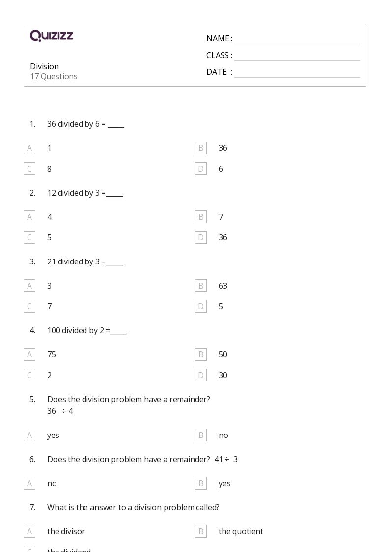 50+ Math worksheets for 2nd Class on Quizizz Free & Printable