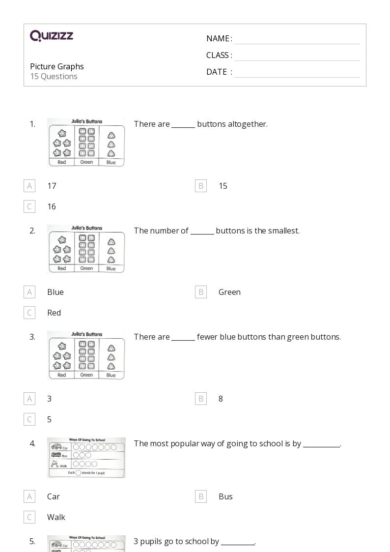 50+ Interpreting Graphs worksheets for 1st Class on Quizizz Free & Printable