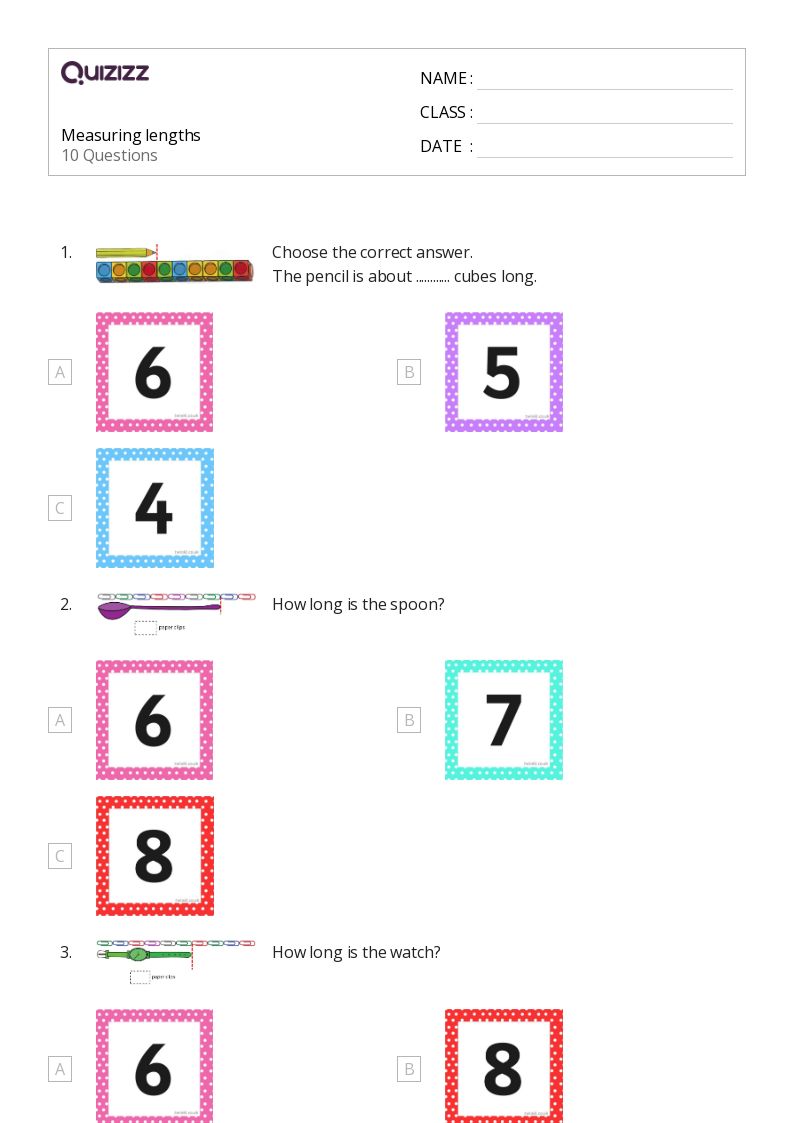 50+ Measuring Length worksheets for 2nd Grade on Quizizz Free & Printable